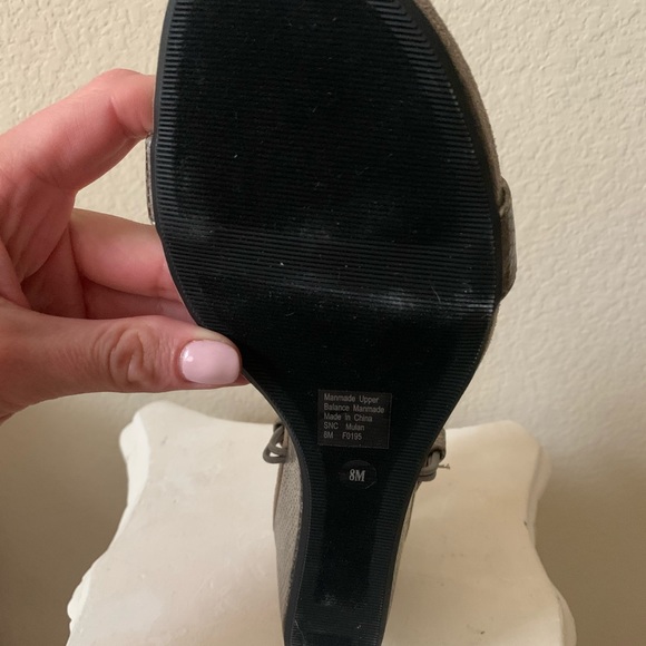 Grey Metallic Style & Co. Wedges - Picture 3 of 8